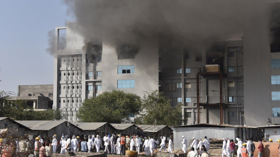Fire at the Serum Institute of India's Pune facility in India